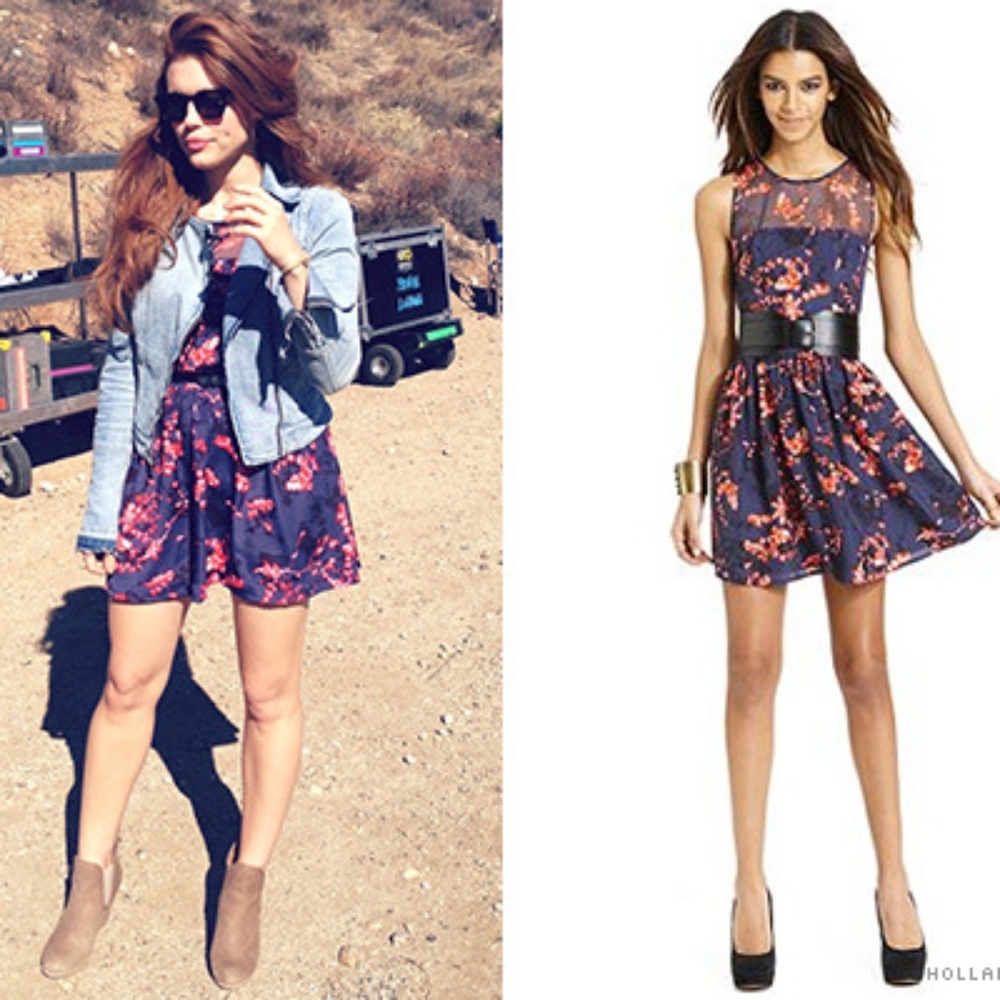 Rare Guess Floral Dress ASO Lydia Martin Teen Wolf